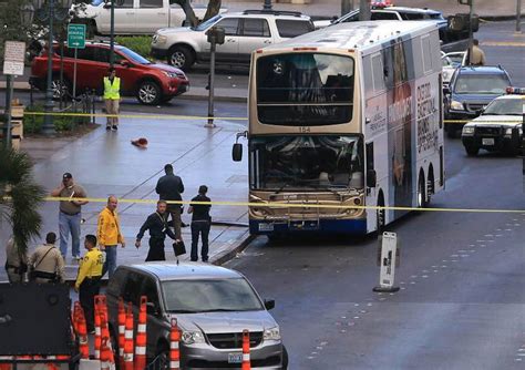 Suspect charged, victim identified in Las Vegas Strip bus shooting